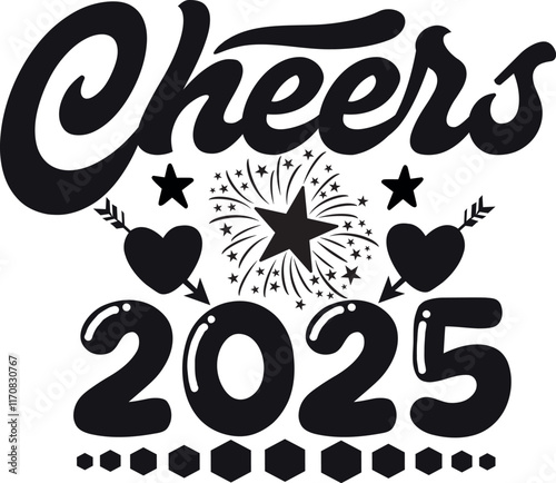 Happy new year 2025 cut file
