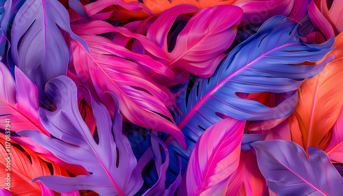 Vibrant Tropical Leaf Illustration