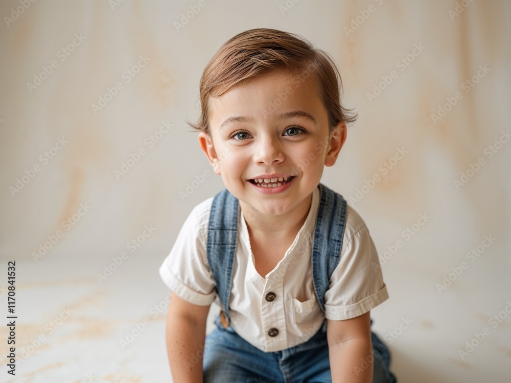 a cute handsome toddler boy wearing casual clothes smiling happily wearing casual clothes plain background portrait shot a cute handsome toddler boy wearing casual clothes smiling happily wearing casual clothes plain background portrait shot