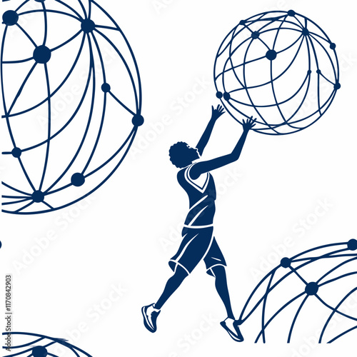 man and ball