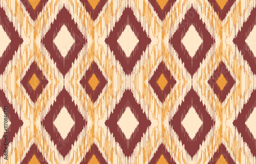 Ethnic pattern seamless.Design for background ,curtain, carpet, wallpaper, clothing, wrapping, Batik, vector illustration.