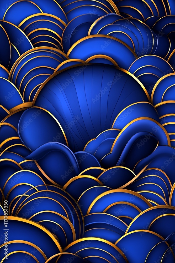 Obraz premium Bold Blue Tones for Summer Father's Day Background