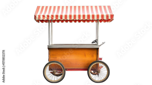 Explore the Charms of a Vintage Style Popcorn Cart Perfect for Events, Cinemas, and Fairs to Serve Delicious Popcorn in Style and Nostalgia. photo