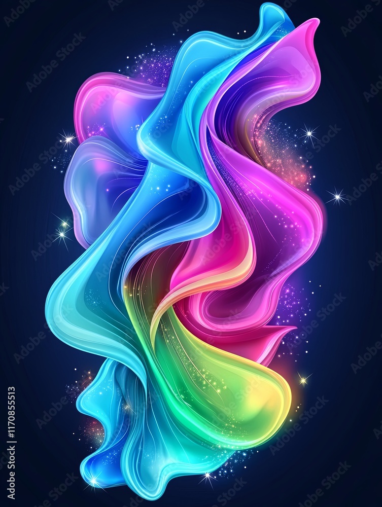 Obraz premium Abstract Trendy Gradient for New Year Celebration
