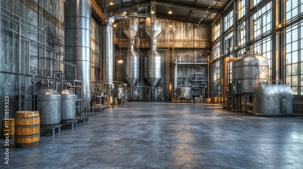 custom made wallpaper toronto digitalIndustrial Workspace with Bright Lighting and Clean Background