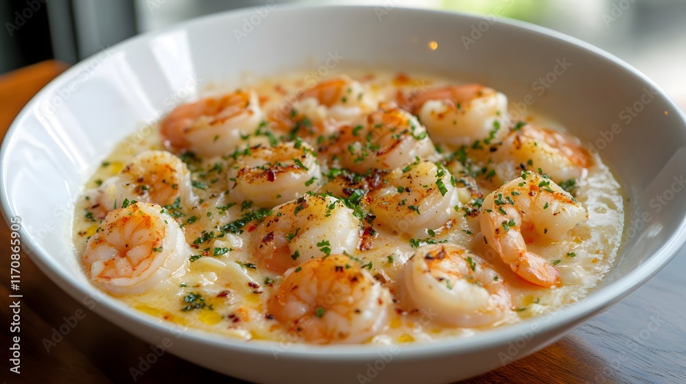 Indulge in the Rich Flavors of Scrumptious Shrimp Scampi Over Noodles with Garlic Butter Sauce and Fresh Herbs Indulge in the Rich Flavors of Scrumptious Shrimp Scampi Over Noodles with Garlic Butter Sauce and Fresh Herbs
