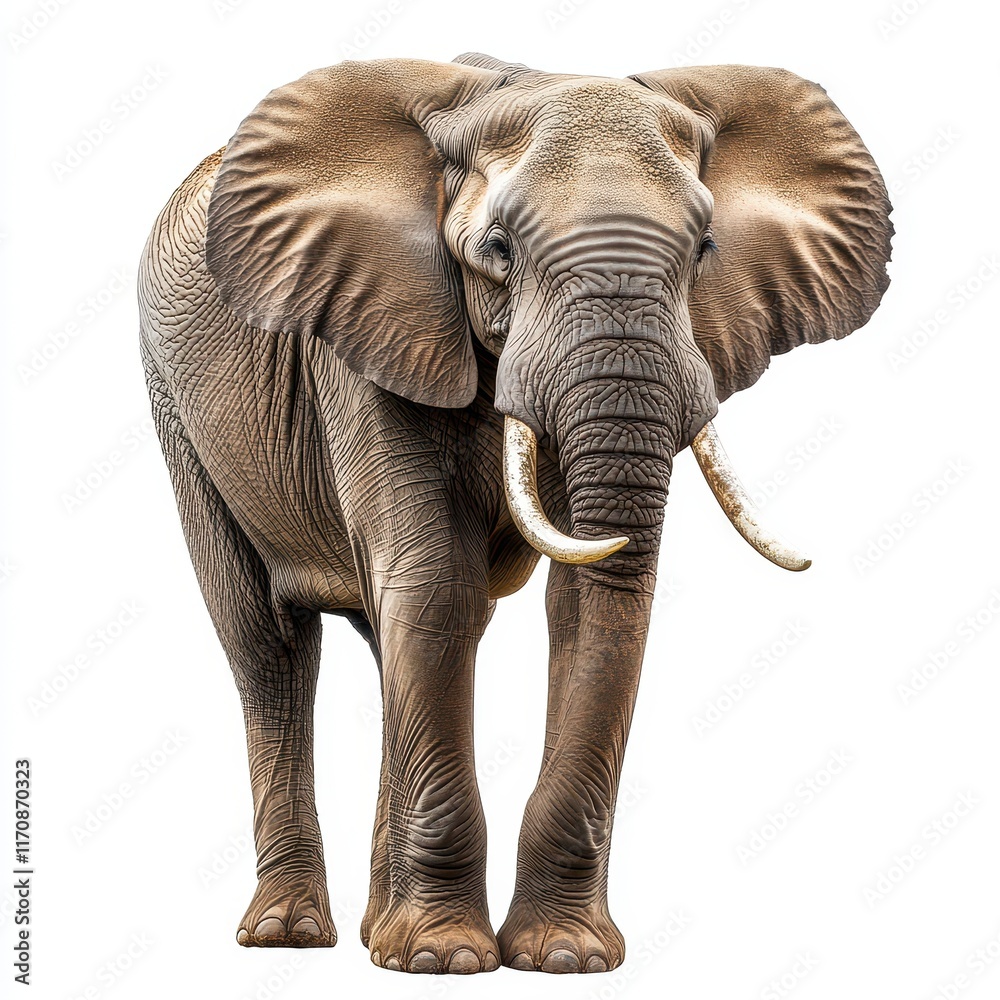 Obraz premium Majestic elephant walking in natural habitat wildlife photography close-up view conservation awareness