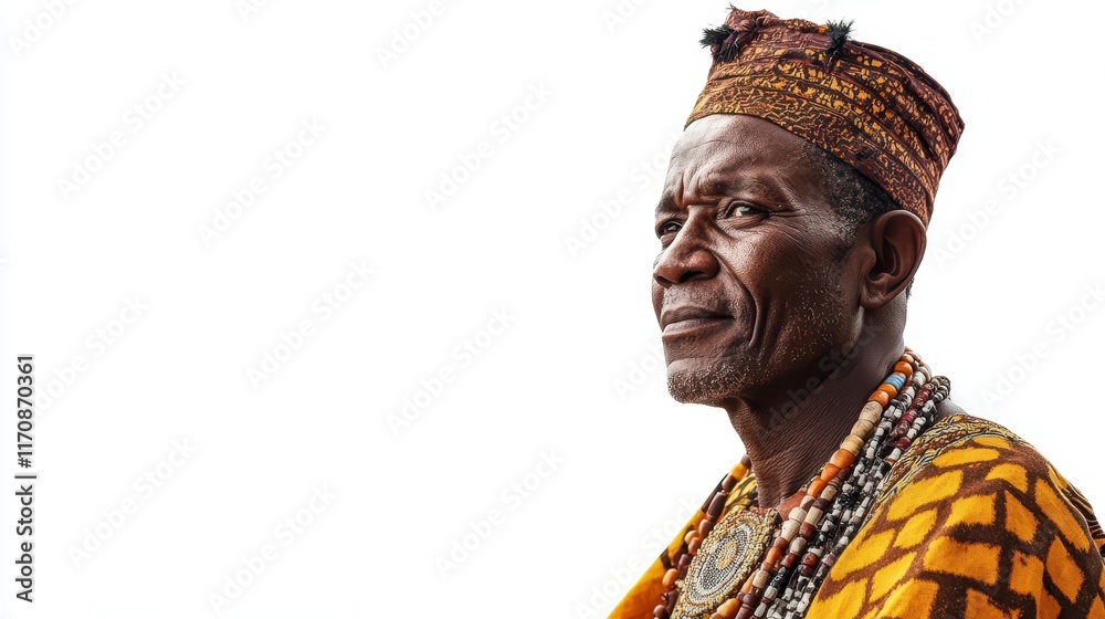 Obraz premium Identity exploration through urban portraits at african heritage festivals