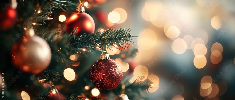 Christmas tree adorned with ornaments. Christmas tree adorned with ornaments.