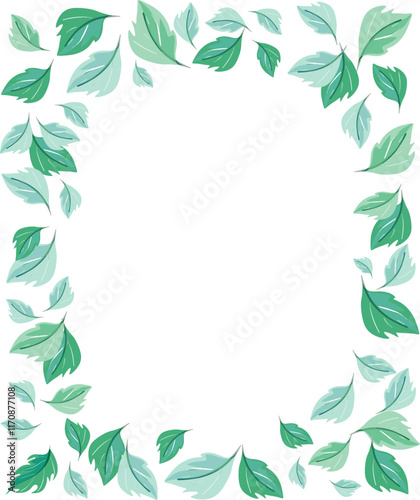 Vintage bohemian frame with twig decor with leaves and flowers on a separated transparent background. Decorations for celebrations and weddings