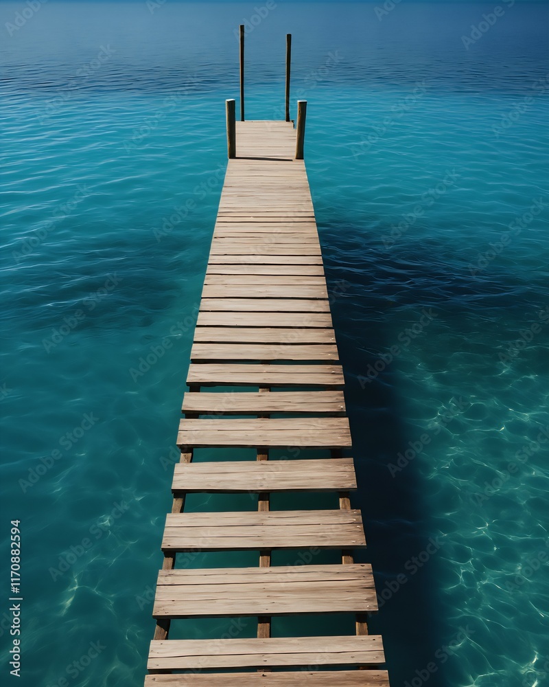 A cozy wooden dock beside the lake A cozy wooden dock beside the lake