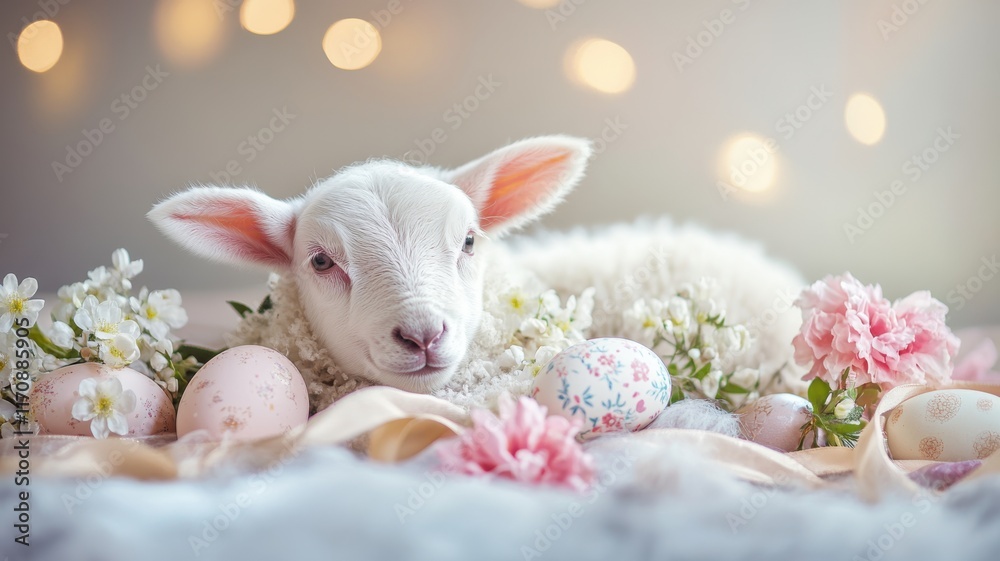 custom made wallpaper toronto digitalSoftly lit lamb and Easter decor, warmth and holiday spirit. Easter