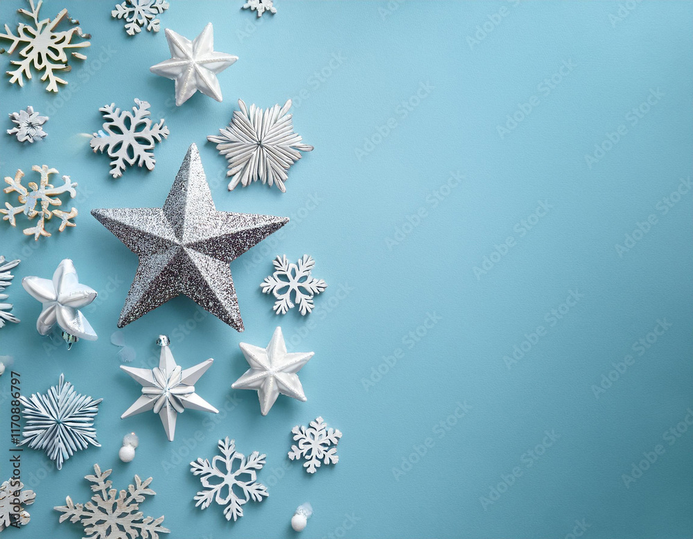 Fototapeta premium Christmas and new year background concept. 