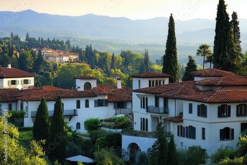 Charming Mediterranean Villa with Terracotta Roofs photo