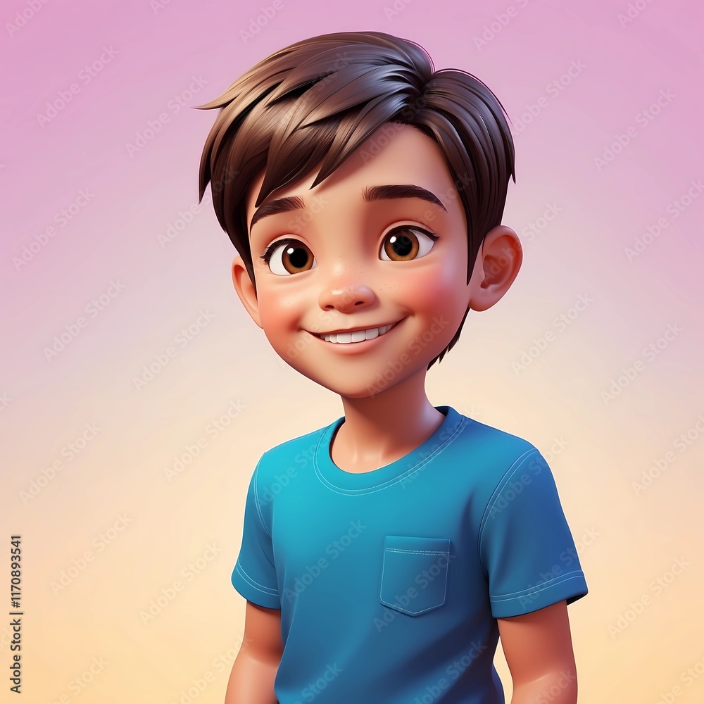 3D Rendered Avatar Illustration of a Lifelike Yet Stylized Figure with Friendly Expressions and Warm-Toned Backgrounds 3D Rendered Avatar Illustration of a Lifelike Yet Stylized Figure with Friendly Expressions and Warm-Toned Backgrounds