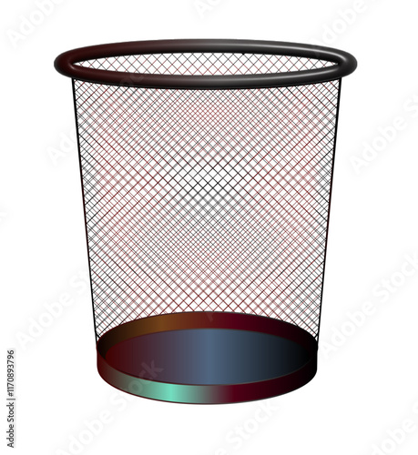 Dust bin Bucket for Dry dust Vector Design