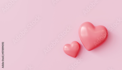 Pink Hearts Love Romance Valentine s Day Background