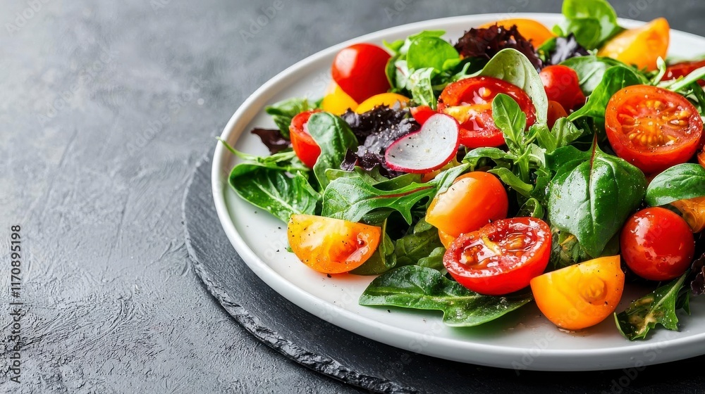Fresh tomato salad with basil, a vibrant summer bowl! Fresh tomato salad with basil, a vibrant summer bowl!