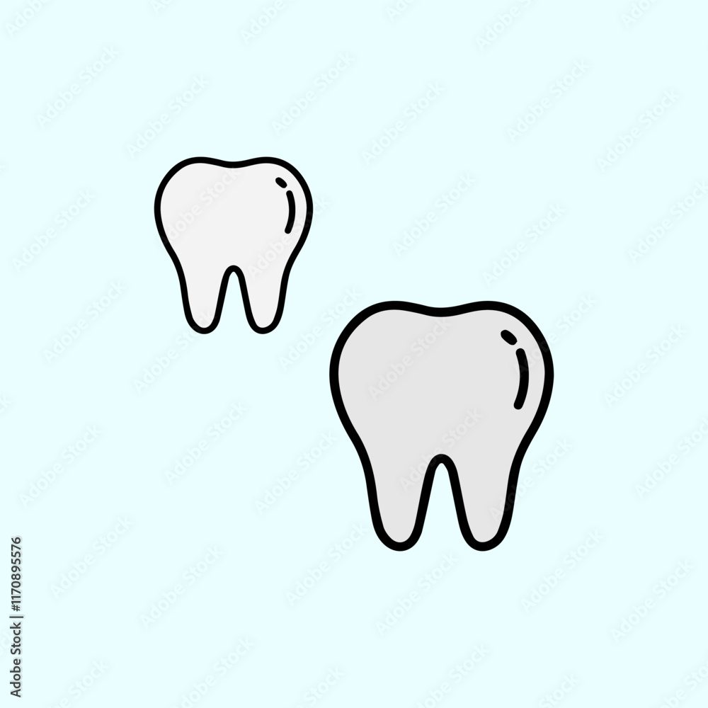 simple design tooth icon simple design tooth icon
