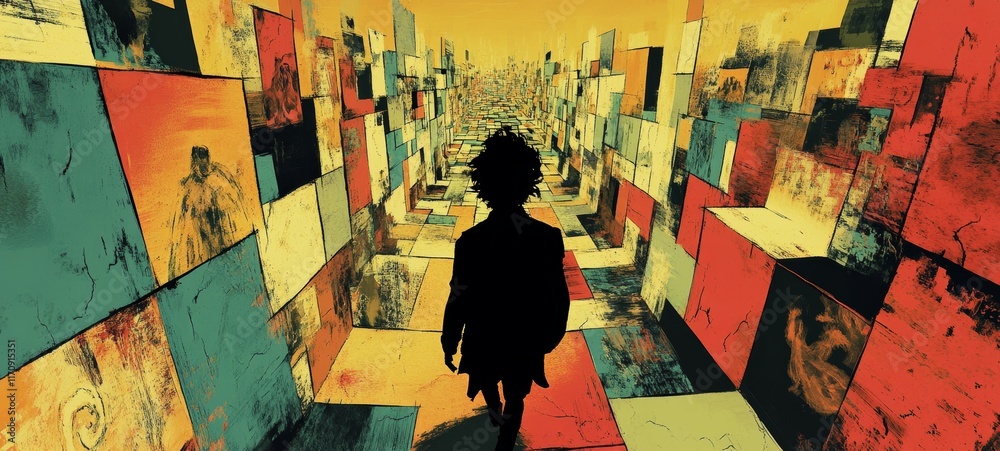 Fototapeta premium The Maze of the Mind, Psychotic Disorders