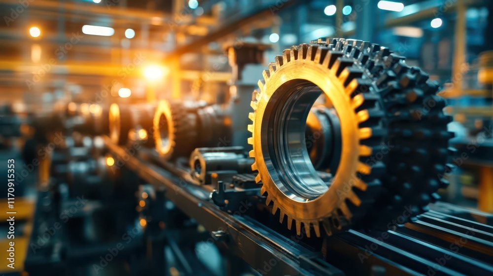 A mechanical assembly of gears and wheels in motion, symbolizing the flow of power, creativity, and mechanical precision in an industrial setting. A mechanical assembly of gears and wheels in motion, symbolizing the flow of power, creativity, and mechanical precision in an industrial setting.