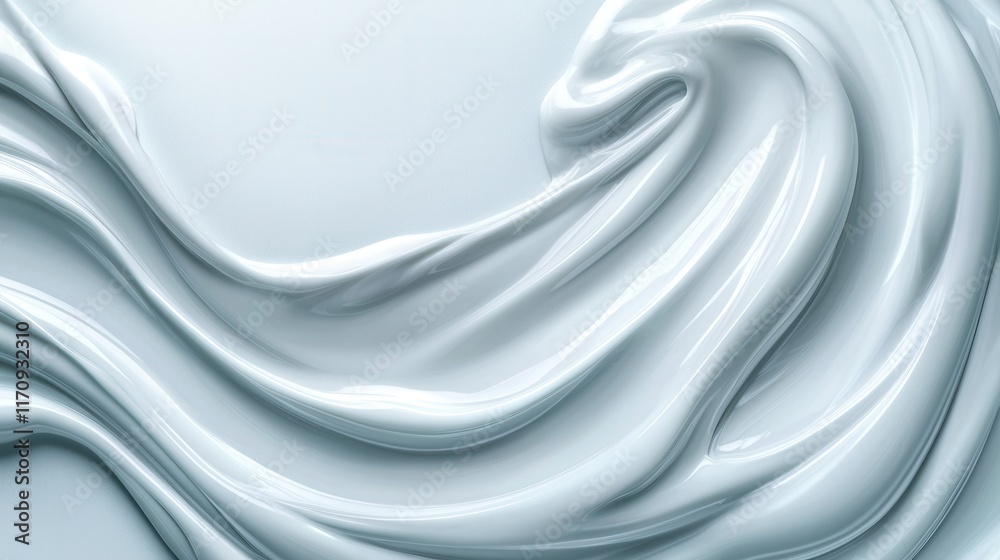 a close up of a white liquid on a blue background