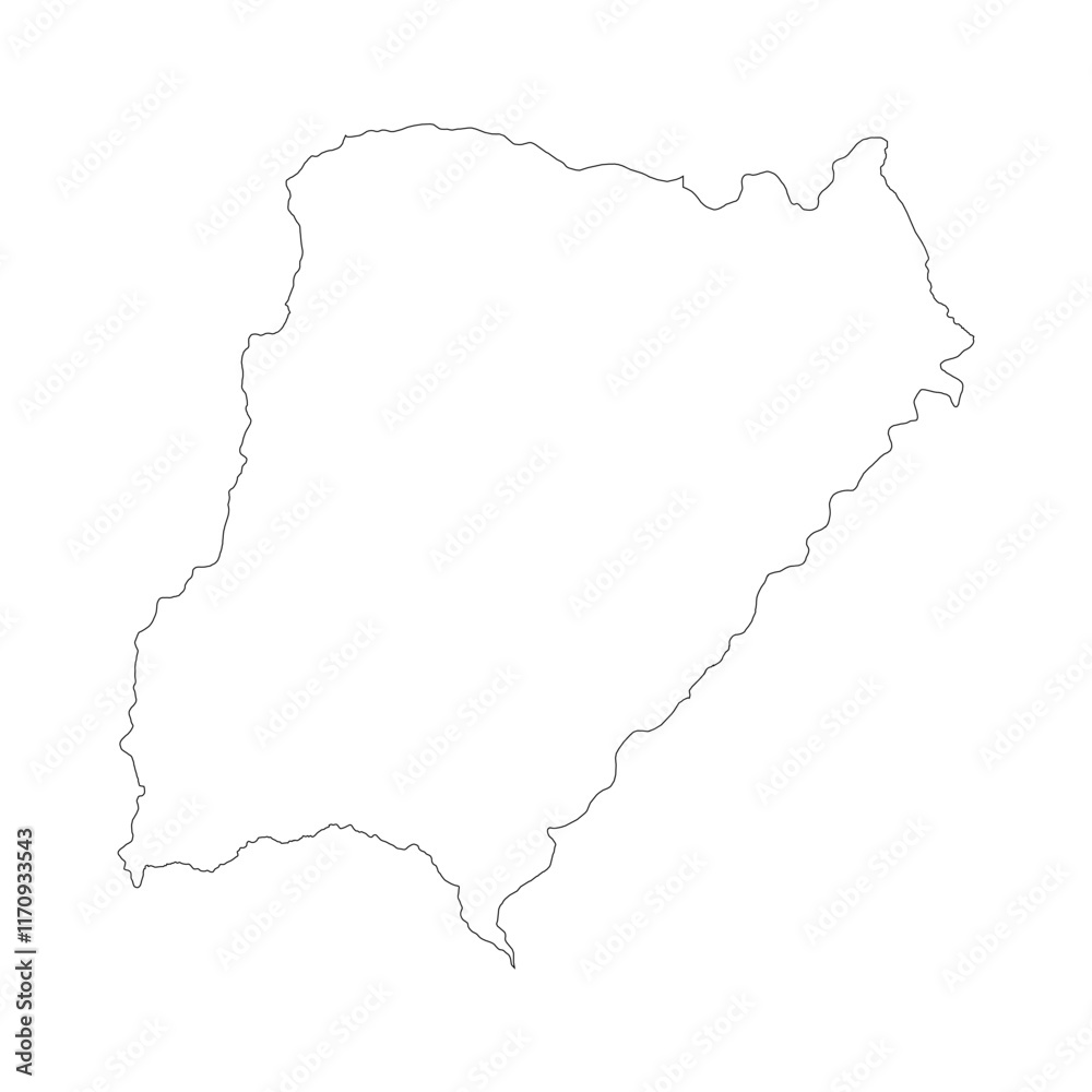 Obraz premium Corrientes province blank outline map