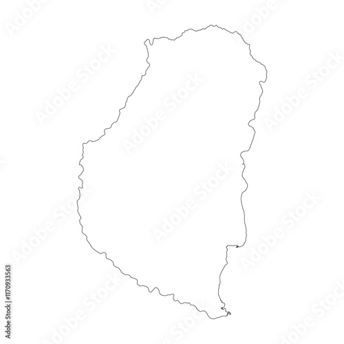 Entre Rios province blank outline map
