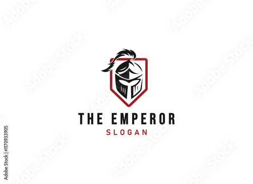 Knight emperor logo design. The emperor logo