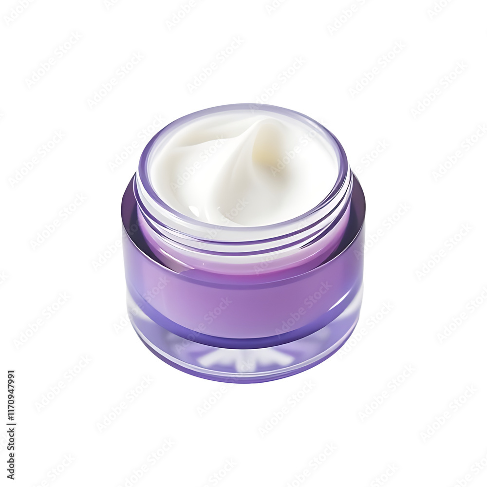 Open cosmetic cream jar Png, with on transparent background Open cosmetic cream jar Png, with on transparent background