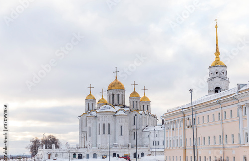 Uspensky cathedral (or Assumption cathedral). Vladimir city, Vladimir region, Russia photo