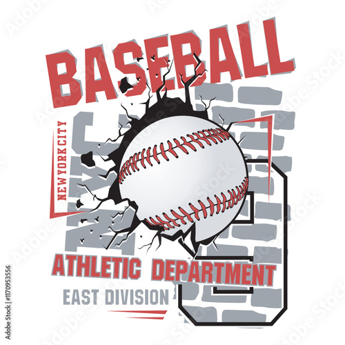 baseball sport original design typography, t-shirt graphics, vectors illustration