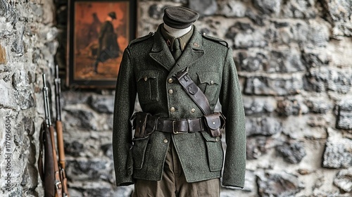 irish republican army uniform, early 20th century photo