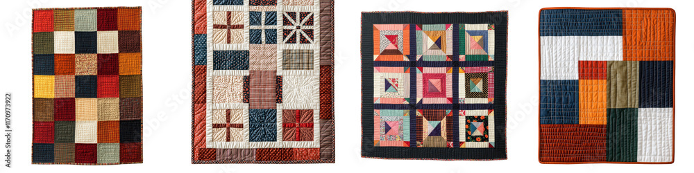 A collection of beautifully crafted textile quilts showcasing intricate patterns vibrant colors and diverse design styles perfect for adding warmth texture A collection of beautifully crafted textile quilts showcasing intricate patterns vibrant colors and diverse design styles perfect for adding warmth texture
