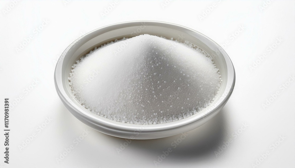 White Sugar: A Conical Pile in a Minimalist Bowl White Sugar: A Conical Pile in a Minimalist Bowl