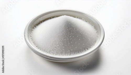 White Sugar: A Conical Pile in a Minimalist Bowl