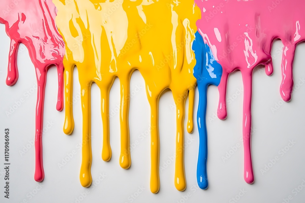 Artistic Dripping Paint with Bold Colors and Dynamic Flow. Artistic Dripping Paint with Bold Colors and Dynamic Flow.