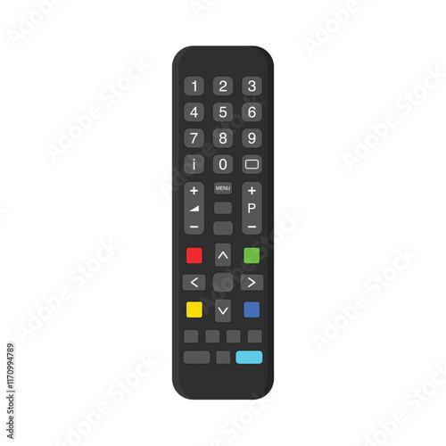 Remote control flat vector design isolated on a white background