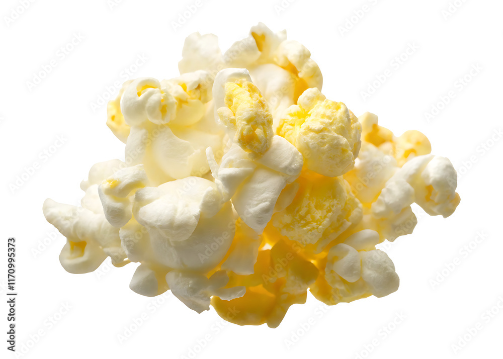 single popcorn snack isolated on white background PNG.AI GENERATED single popcorn snack isolated on white background PNG.AI GENERATED