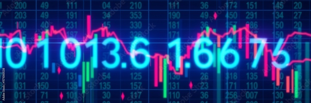 Business candle stick graph chart of stock market investment trading background