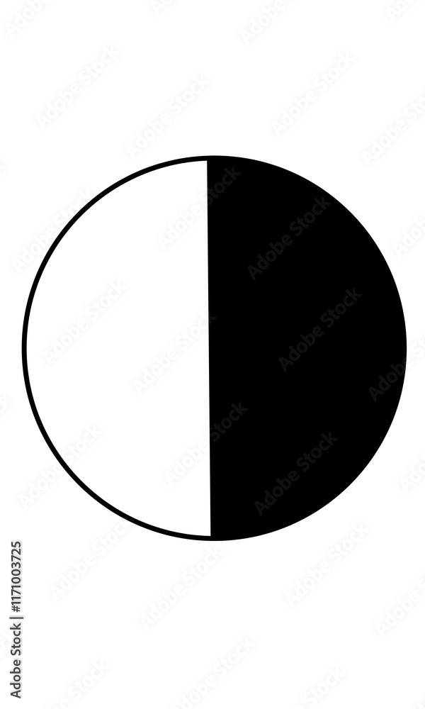 Black and white brightness icon symbol Black and white brightness icon symbol
