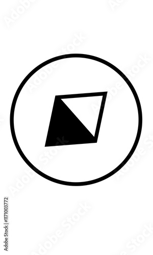 Compass icon vector 