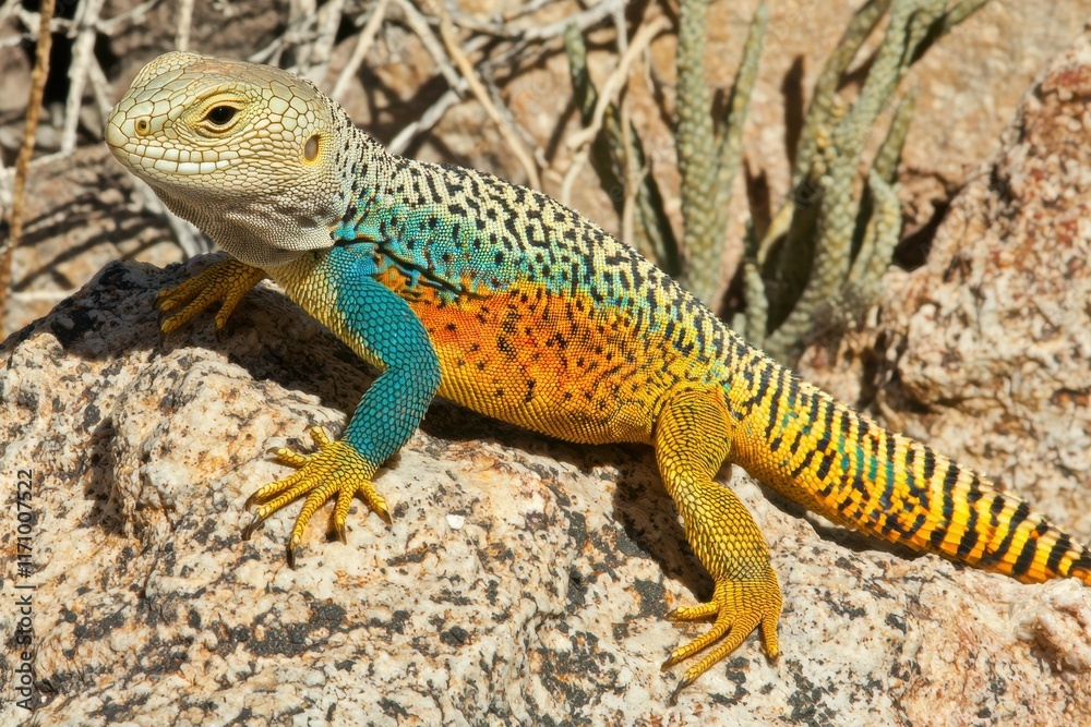 Lava Lizard on Rock Lava Lizard on Rock