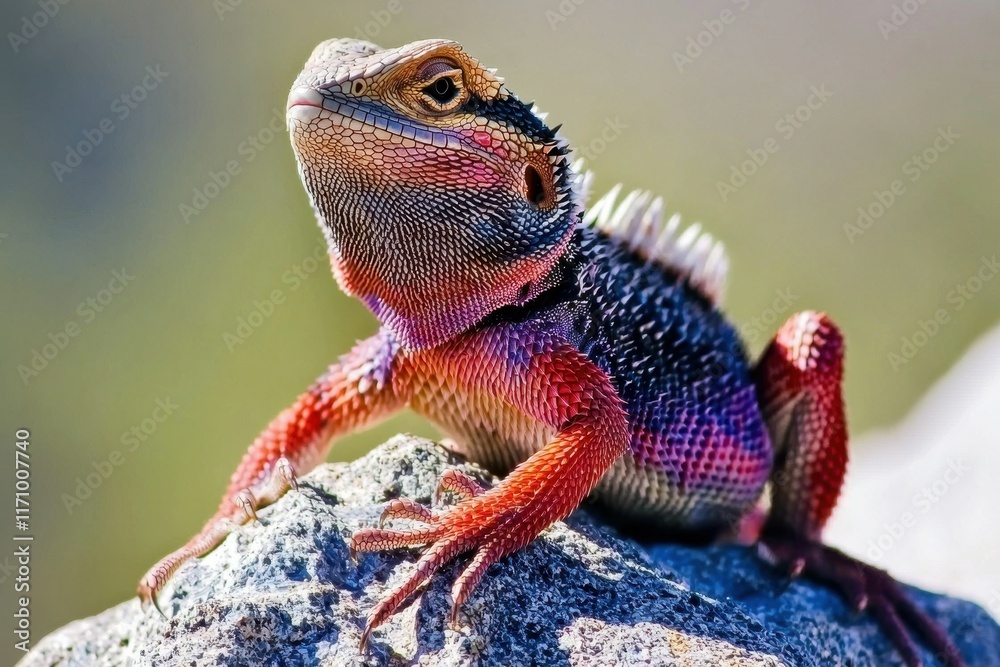 Lava Lizard on Rock
