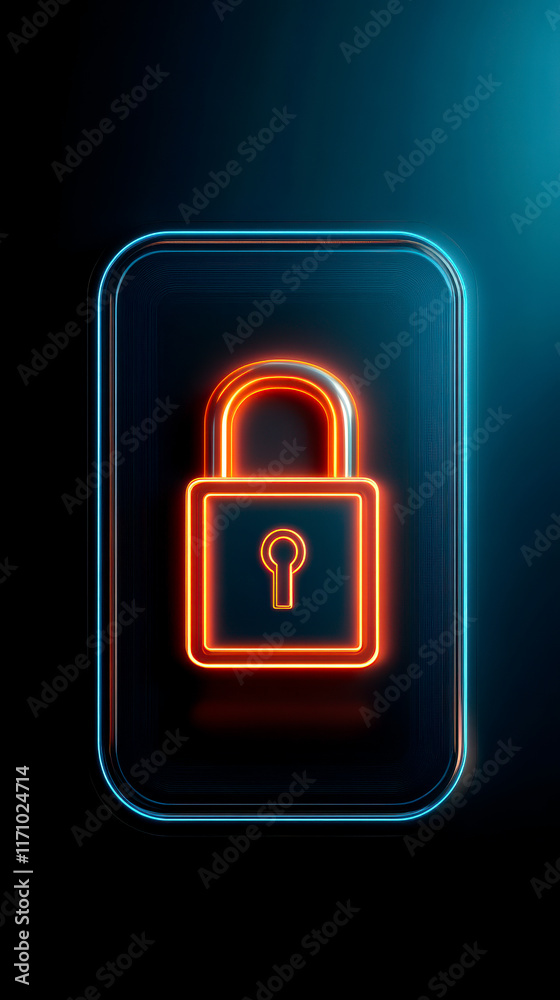 A glowing neon lock icon on a dark background, symbolizing security and privacy in the digital realm. A glowing neon lock icon on a dark background, symbolizing security and privacy in the digital realm.