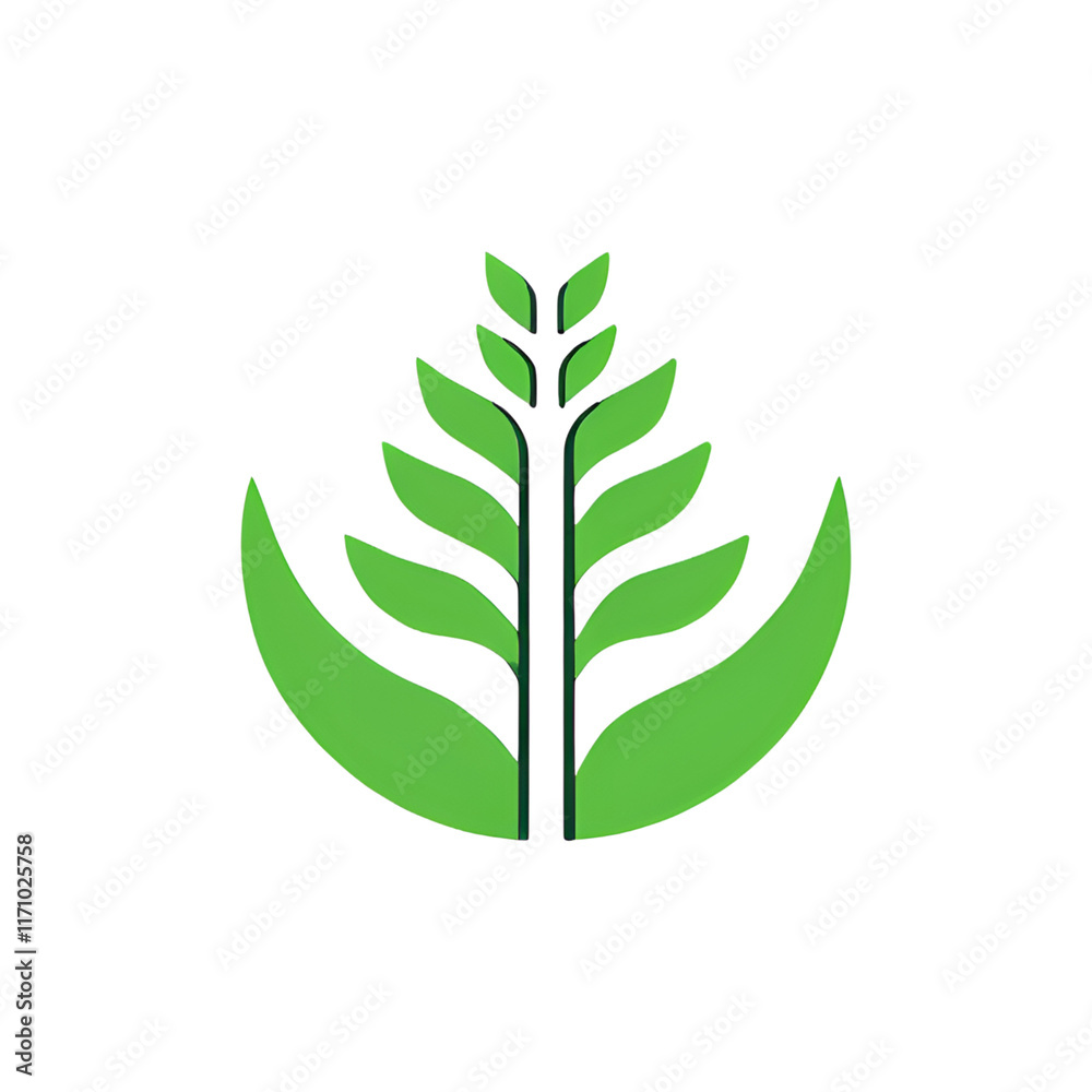 Fototapeta premium green leaf icon