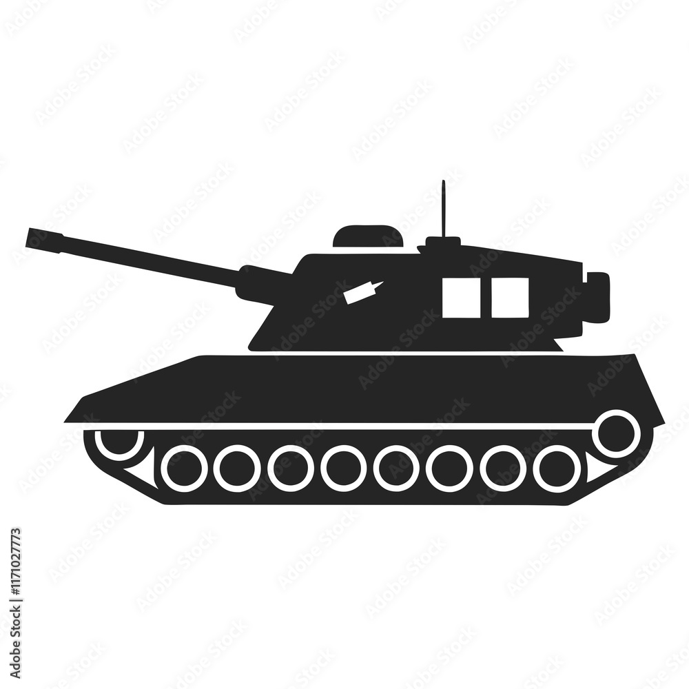 Fototapeta premium tank isolated on white background