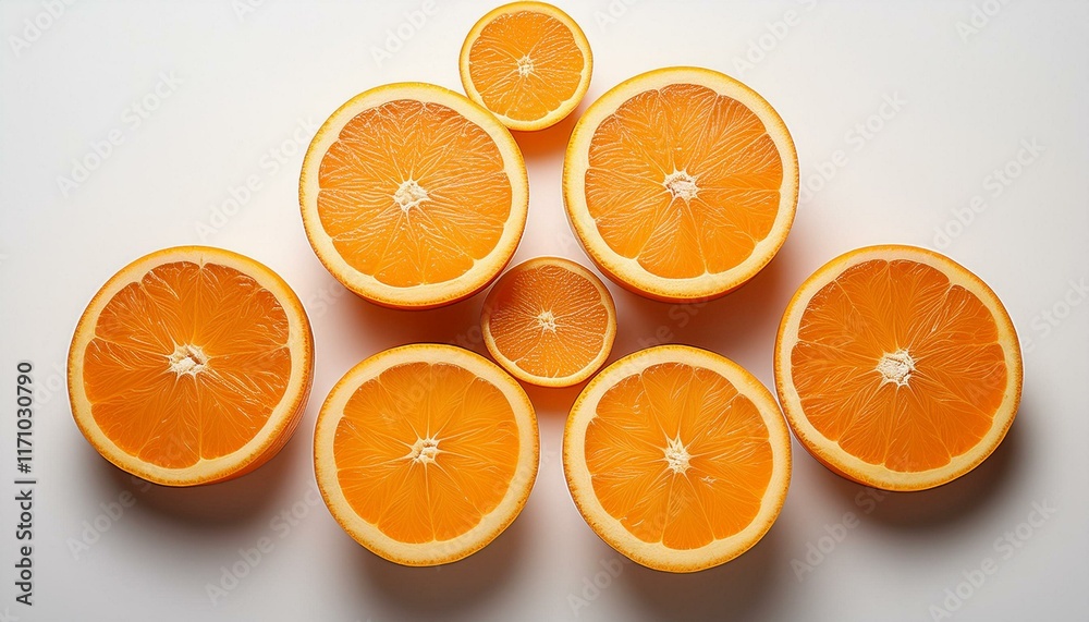 Juicy Orange Slices: A Vibrant Still Life Composition Juicy Orange Slices: A Vibrant Still Life Composition