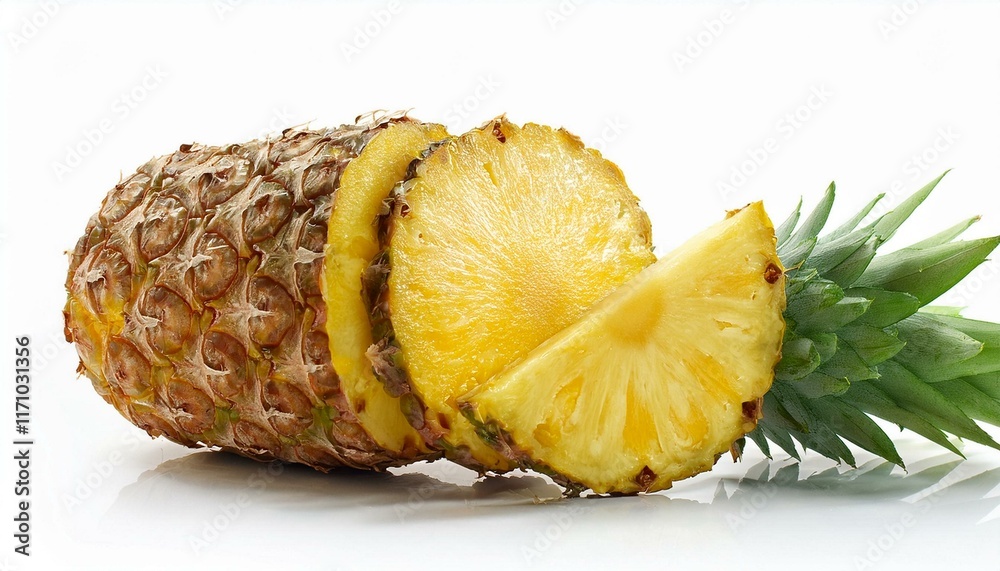 Juicy Pineapple Slices: A Vibrant, Fresh, and Zesty Still Life Juicy Pineapple Slices: A Vibrant, Fresh, and Zesty Still Life