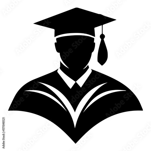 Celebrate Success: Graduation Silhouette for Design Projects